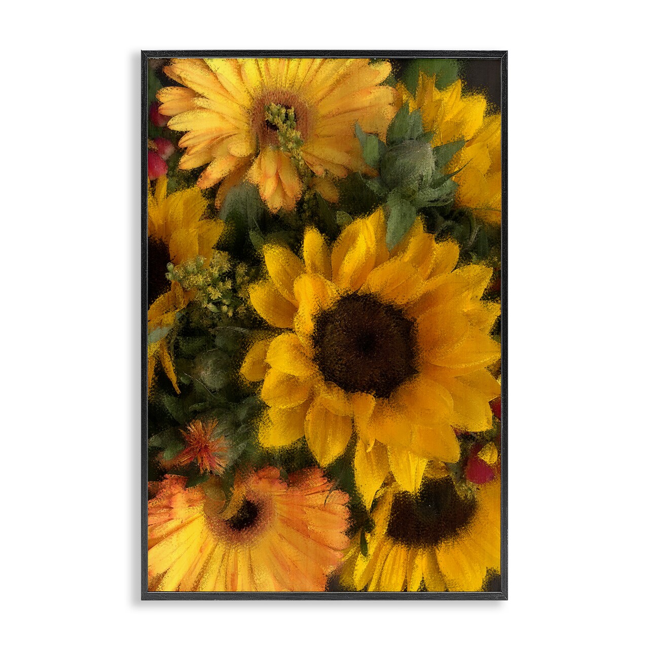 Stupell Industries Bunches of Garden Sunflowers Framed Giclee, design by Kim Allen